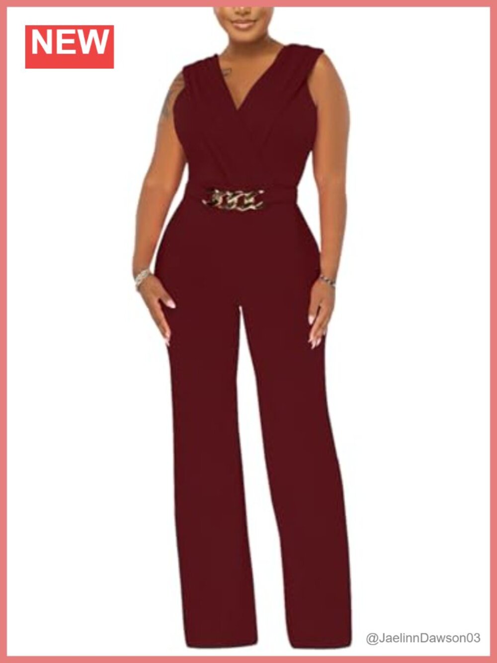 Women's Dressy Jumpsuit Sexy Deep V Neck Backless Clubwear Wide Leg